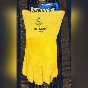 John Tillman 495L Premium Grade Stick WELDING Gloves, sizeL, Pig Skin Leather